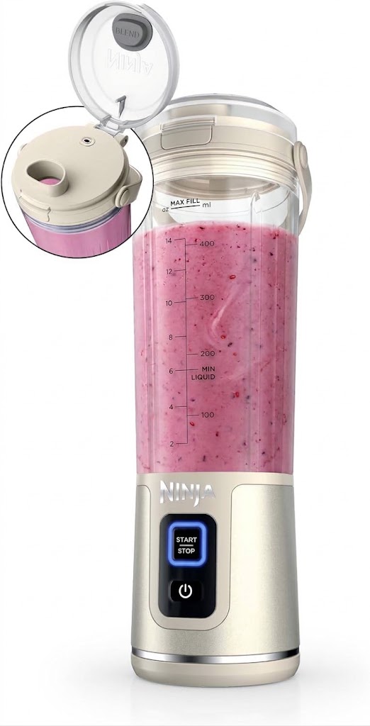 Ninja Blast Portable Blender, Cordless,18oz Vessel, Vanilla Bean